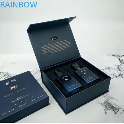 Vente en gros de dossiers cosmétiques personnalisés de luxe Magnétique cadeau EVA mousse Insérer Mat Lamination Matériau biodégradable pour l'artisanat du parfum