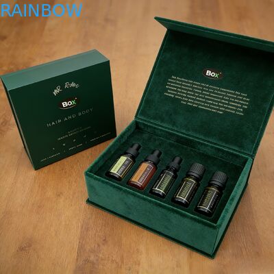 Vente en gros de dossiers cosmétiques personnalisés de luxe Magnétique cadeau EVA mousse Insérer Mat Lamination Matériau biodégradable pour l'artisanat du parfum