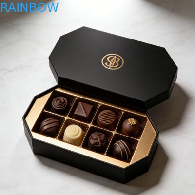 Boîte cadeau de chocolat personnalisée avec logo personnalisé, emballage de bonbons, boîte de cosmétiques, boîte à chocolat vide