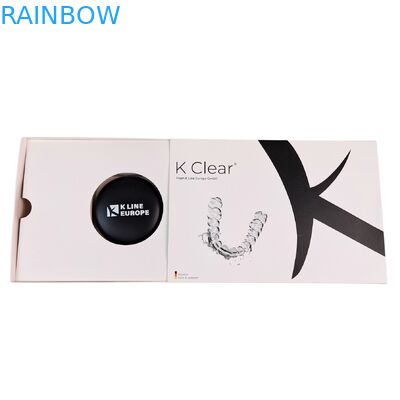 Taille personnalisée de l'usine Dossiers biodégradables Papier Kraft Casse d'alignement de dents vides Montre bijoux cadeau boîte magnétique avec gravure