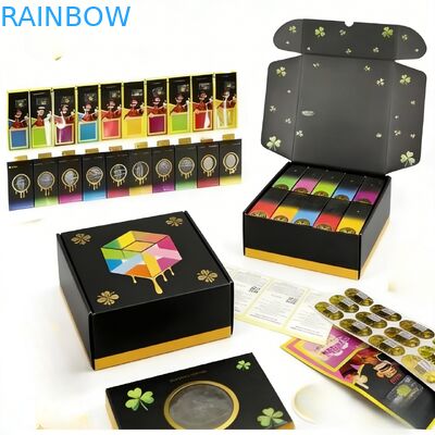 Boîte en papier personnalisée de matériaux recyclés de luxe avec fermeture magnétique et inserts personnalisables pour l'emballage cadeau