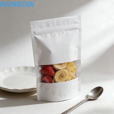 Sachet kraft en papier personnalisé, biodégradable et résistant à l'humidité pour l'emballage alimentaire