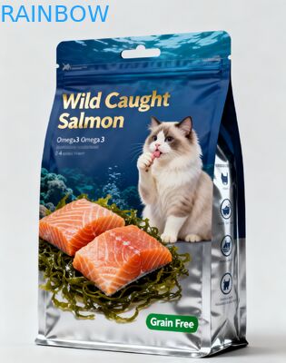 Emballement de nourriture pour animaux de compagnie en plastique pour nourriture pour chiens 500g 1kg 2,5kg 10kg Emballage sac Mylar fermeture éclair