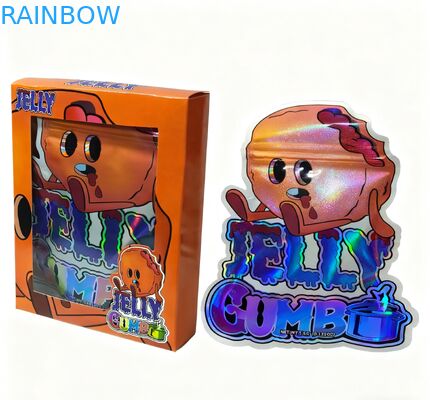 Sacs en Mylar refermables 3,5g imprimés sur mesure pour l'emballage de collations, sachets à fond plat