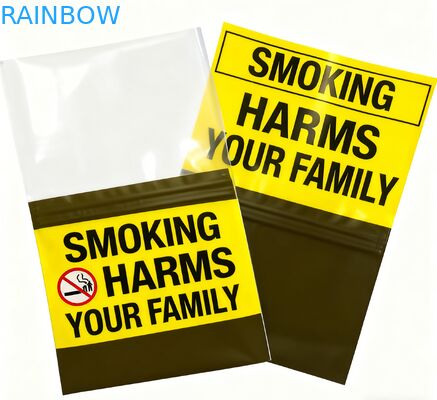 Sacs pré-enroulés à fermeture à glissière d'emballage alimentaire comestible de qualité alimentaire à trois côtés