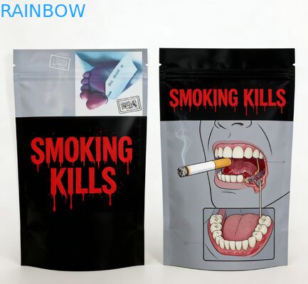 Sac à fermeture à glissière Mylar à l' odeur imprimé sur mesure