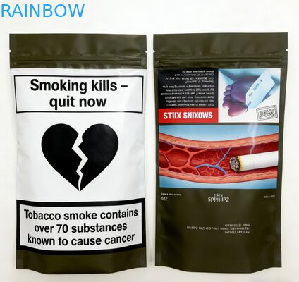 Sac à fermeture à glissière Mylar à l' odeur imprimé sur mesure