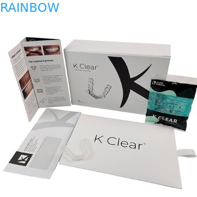 Boîte de kit pour appareils dentaires magnétiques de luxe sur mesure avec 350g d'épaisseur Boîte d'emballage d'alignement orthodontique