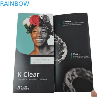 Boîte de kit d'attaches dentaires avec logo personnalisé, boîte d'emballage d'aligneurs orthodontiques avec insert en papier, boîte d'emballage d'aligneurs dentaires