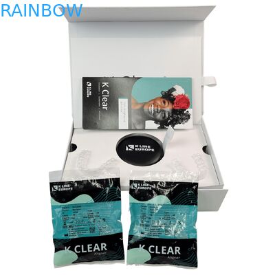 Boîte de kit d'attaches dentaires avec logo personnalisé, boîte d'emballage d'aligneurs orthodontiques avec insert en papier, boîte d'emballage d'aligneurs dentaires