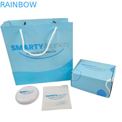 Aligneurs dentaires orthodontiques personnalisés Boîtes d'emballage Braces Boîte d'alignement dentaire avec sac en papier