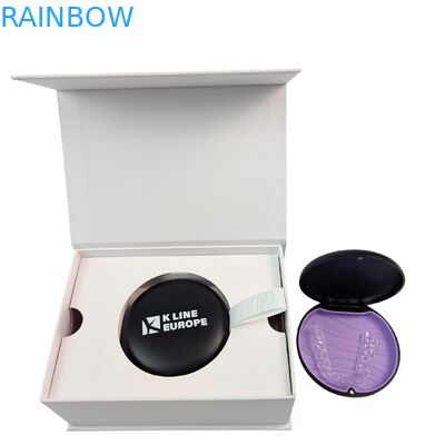 Boîte orthodontique recyclable avec logo personnalisé et fermeture magnétique pour emballage dentaire