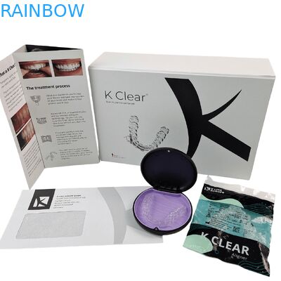 Boîte orthodontique recyclable avec logo personnalisé et fermeture magnétique pour emballage dentaire