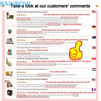 Boîte en papier de taille personnalisée avec fenêtre transparente pour présentation et épaisseur de 350g pour emballage alimentaire