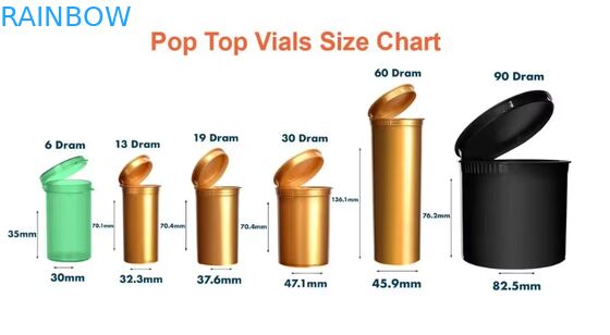 Couleurs personnalisées 80mm 98mm 109mm 116mm Résistant aux enfants Appuyez sur les pop-tops Tubes en plastique Pré-emballage Tube roulant avec autocollant d'étiquette