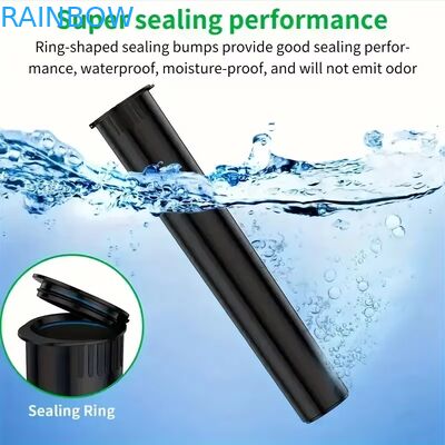 Couleurs personnalisées 80mm 98mm 109mm 116mm Résistant aux enfants Appuyez sur les pop-tops Tubes en plastique Pré-emballage Tube roulant avec autocollant d'étiquette