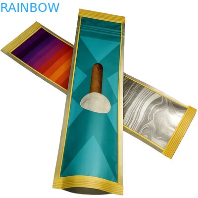 Custom Printed Smell Proof Resealable Holographic Mylar Bag Ziplock Pouch for Food and Tobacco