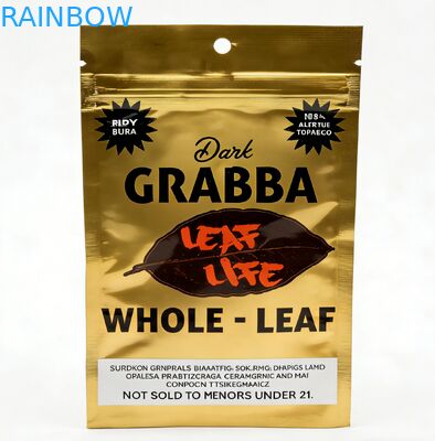 Sacoche à fermeture à glissière Mylar à trois côtés