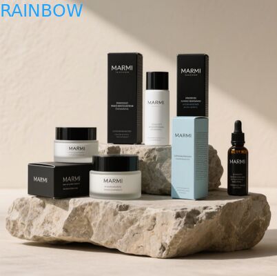 Boîtes de carton blanches de luxe sur mesure pour bouteille de parfum 50ml 100ml Boîte haut couvercle parfum ensemble avec boîte cadeau premium