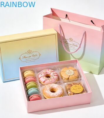 Boîte pliable de qualité alimentaire de qualité supérieure pour les gâteaux, les sushis, les pâtisseries, les desserts, les pâtisseries, les cadeaux et le sac en papier