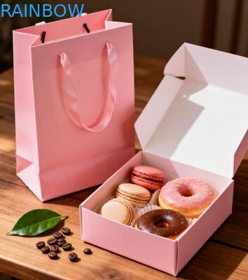 Boîte pliable de qualité alimentaire de qualité supérieure pour les gâteaux, les sushis, les pâtisseries, les desserts, les pâtisseries, les cadeaux et le sac en papier