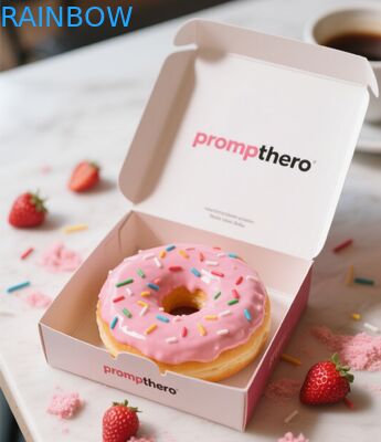 Boîte cadeau pliable biodégradable personnalisable pour les emballages de boulangerie et les macarons de pâtisserie