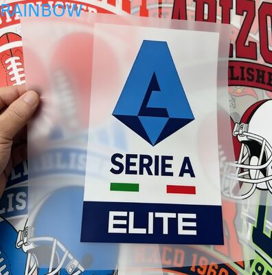 Étiquette de presse à chaleur holographique argentée personnalisée