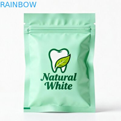 Sac d'emballage personnalisé pour aligneurs orthodontiques avec fermeture à glissière refermable et matériau de qualité alimentaire dans des tailles personnalisables