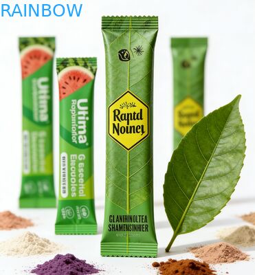 Sachet de poudre de collagène en poudre de lait-thé personnalisé, 1g 3g 5g, thermoscellable, Recyclable, en aluminium PET, sac alimentaire laminé à fermeture éclair