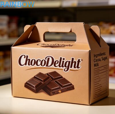 Boîte cadeau de mariage imprimée sur mesure en feuille d'or estampillée avec fenêtre transparente pour les bonbons et les chocolats