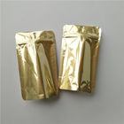 Le logo fait sur commande tiennent des poches de café, sacs zip-lock métalliques d'emballage alimentaire d'or