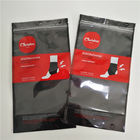 Sous-vêtements de fenêtre imprimés par zip-lock de sachets en plastique clairement empaquetant le paquet noir de Doy pour des chaussettes
