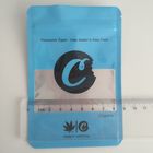 La poche adaptée aux besoins du client d'aluminium empaquetant 1/8oz 3,5 grammes de biscuits mettent en sac avec la fenêtre/tirette