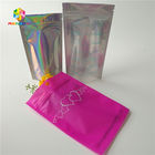 Les sacs en papier adaptés aux besoins du client par tirette d'hologramme olographes tiennent CMYK pour des cosmétiques