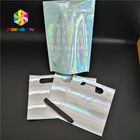 Les sacs en papier adaptés aux besoins du client par tirette d'hologramme olographes tiennent CMYK pour des cosmétiques