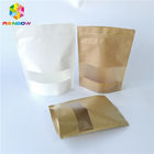 Impression adaptée aux besoins du client blanche de papier de Brown d'emballage alimentaire en plastique réutilisable de stratification
