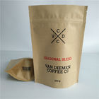 Le légume adapté aux besoins du client d'emballage de sac de papier sème la preuve zip-lock d'odeur de valve pour le café/thé
