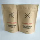 Le légume adapté aux besoins du client d'emballage de sac de papier sème la preuve zip-lock d'odeur de valve pour le café/thé