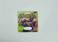 Paquet masculin de pilule d'amélioration d'emballage de carte de boursouflure d'effet du feu Rhino50K 3d pour des pilules de sexe de capsule