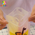 Les sacs liquides transparents d'emballage de poche de nourriture de boissons tiennent FDA avec des poignées/pailles