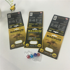 Impression en soie d'emballage de carte de boursouflure de pilule de capsule d'or de Mangum avec l'insertion/bouteille