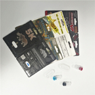 emballage olographe de carte de boursouflure de l'effet 3d avec la balle de conteneur de rhinocéros d'or