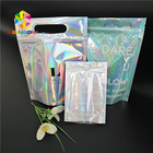 Emballage cosmétique de sel de Bath d'aluminium d'hologramme de sac d'emballage de soins de la peau avec la fenêtre/cintre