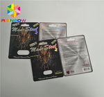 boîte de présentation en plastique d'emballage de boursouflure de carte de boursouflure du rhinocéros 3d pour des pilules de sexe de capsules
