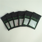 poche noire de impression UV de Kush Medical Cannabis Packaging Bag de sacs des mauvaises herbes 1g avec la fenêtre et la tirette claires
