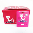 Les boîtes masculines d'emballage de pilule d'amélioration de rhinocéros fait sur commande boursouflent le paquet de pilule de rhinocéros de poseidon de chat de chat de rose de boîte de papier des cartes 3d