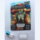 Bouteilles de pilule en plastique colorées de chapeau en métal pour le rhinocéros de FX 9000 7 bouteilles de pilule en plastique claires de balle de capsule de BUTIN