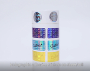 Étiquettes adhésives CYMK UV de l'autocollant 60mic décoratif olographe