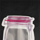 Logo Food Grade Juice Milk de impression formé spécial Jelly Liquid Stand vers le haut des sachets de forme de bouteille