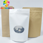 A imprimé propres sacs de Logo Ziplock Stand Up Paper pour la nourriture/grains de café que l'emballage de fenêtre voient par des sacs